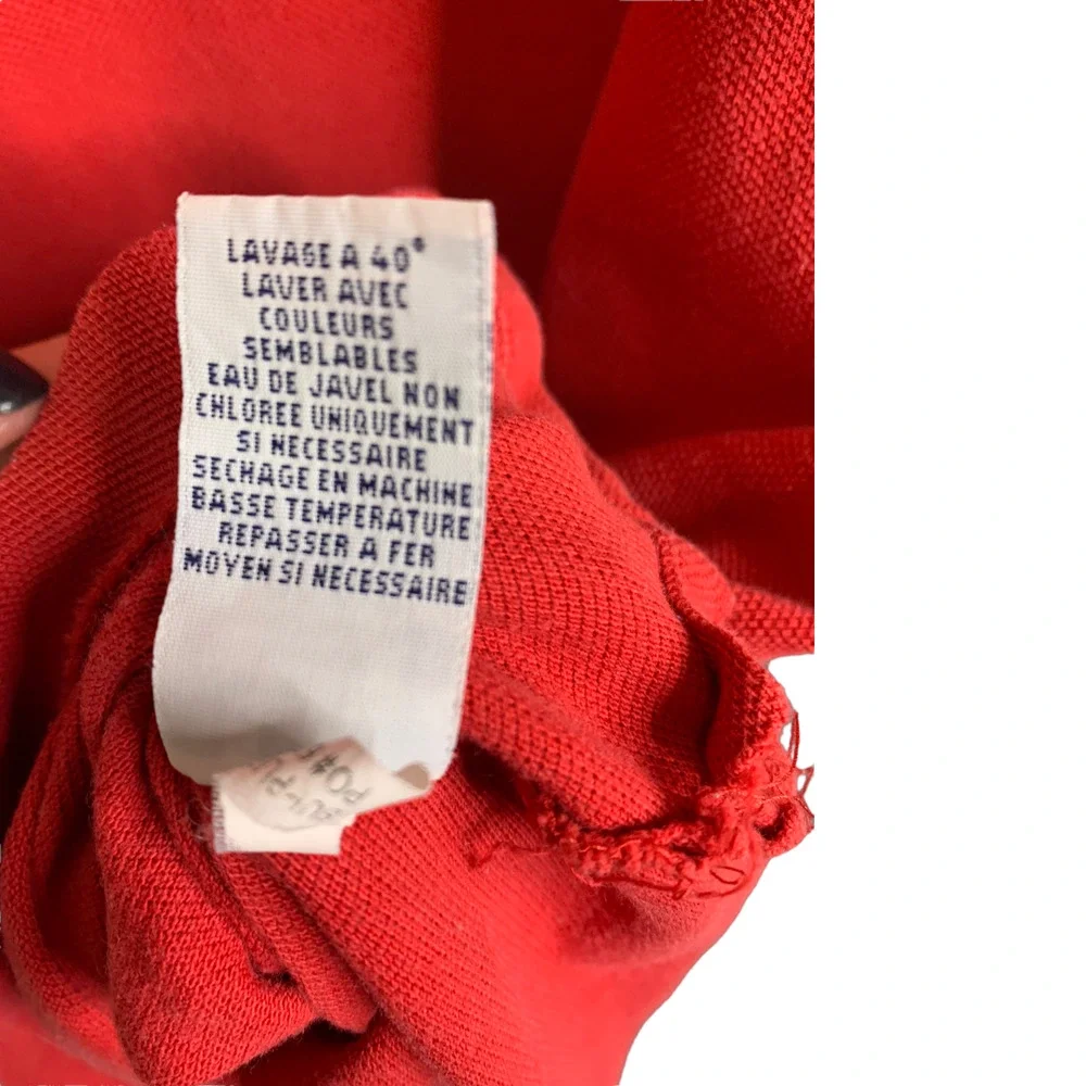 Polo Ralph Lauren Men's Golf Shirt Red Pony Short Sleeve Cotton Classic Fit Sz M